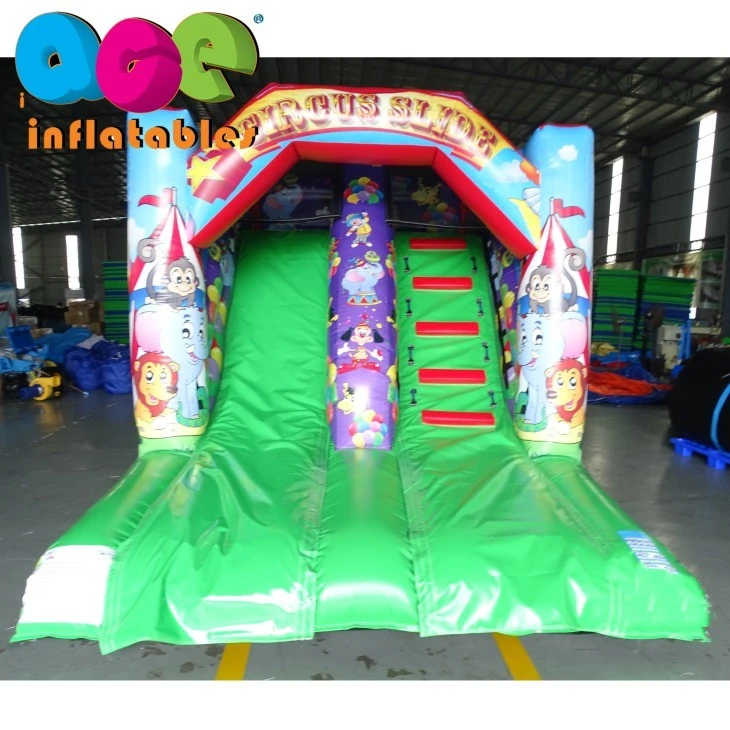 Circus inflatable dry slide2